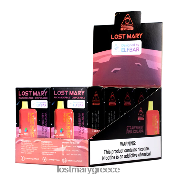 χαμένη μαίρη os5000 - LOST MARY νικοτινη - pina colada φράουλα 2P88R70