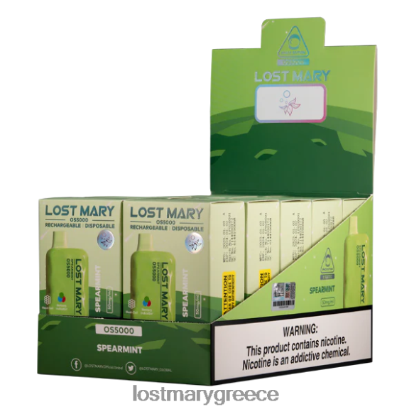 χαμένη μαίρη os5000 - LOST MARY vapes - δυόσμος 2P88R62